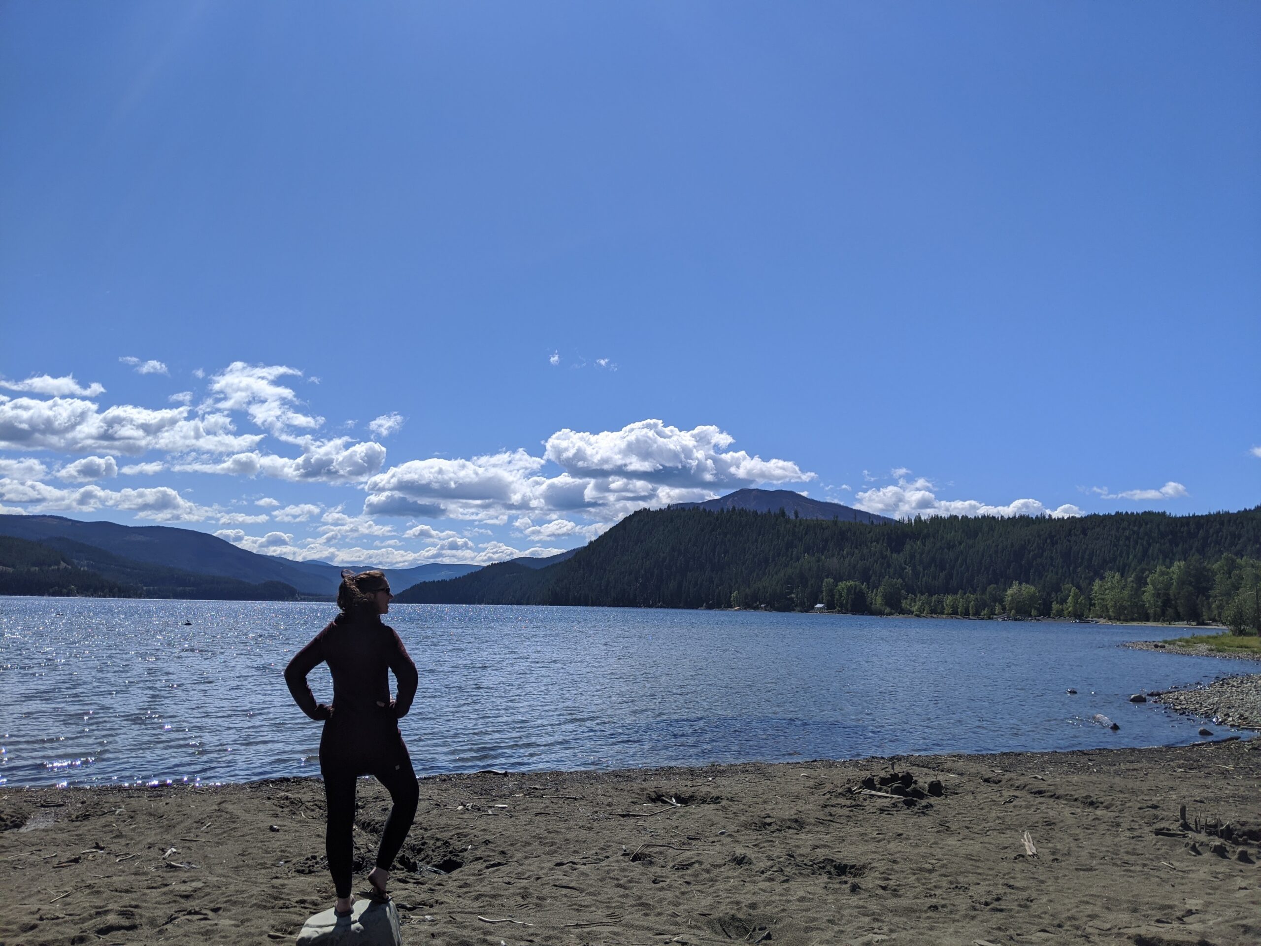 woman on beach