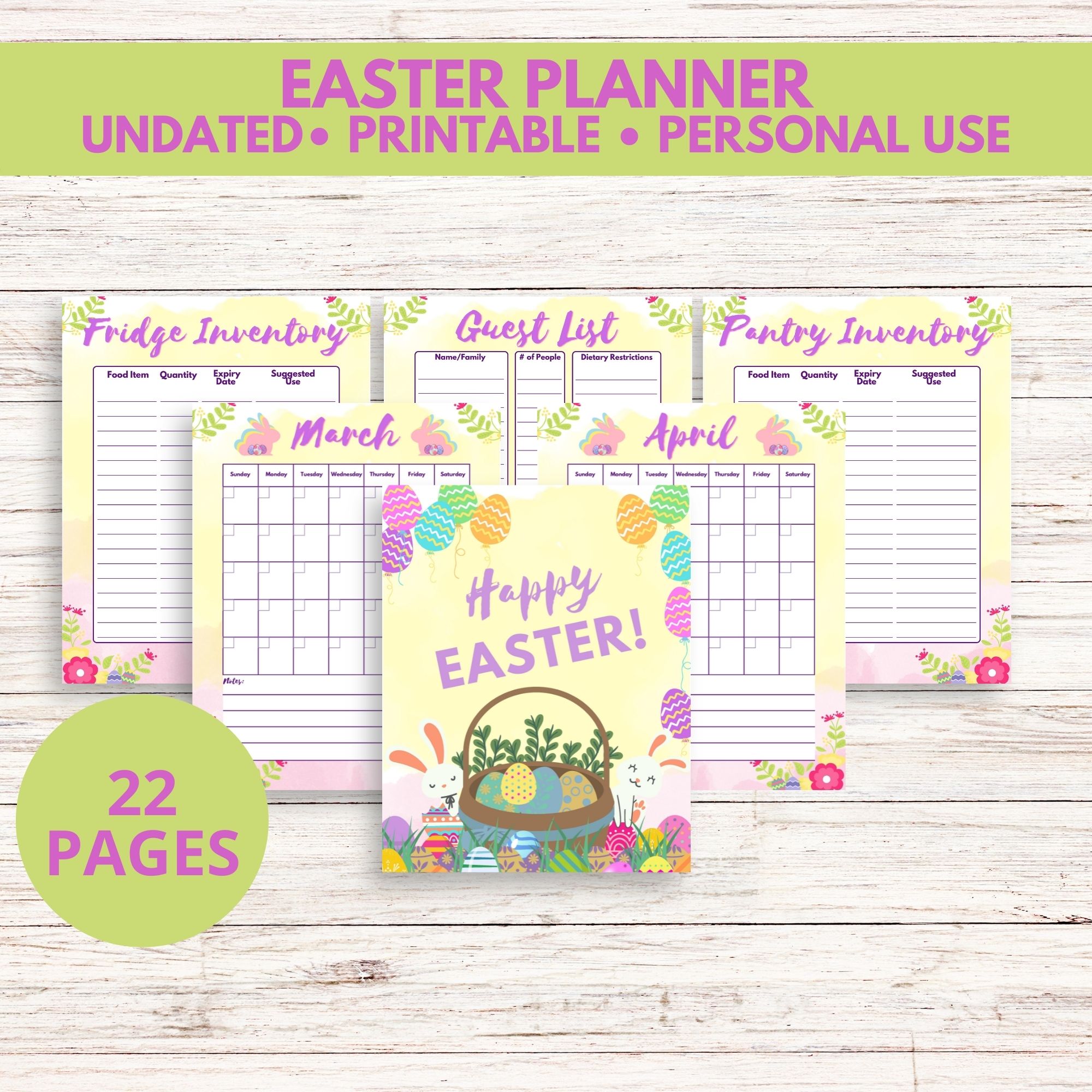 Printable Easter Planner