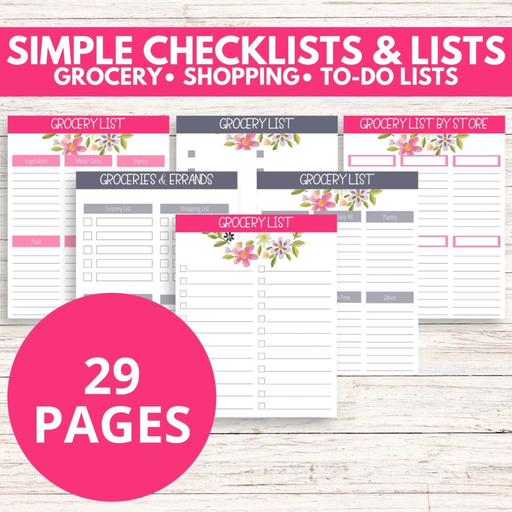 Printable Checklists