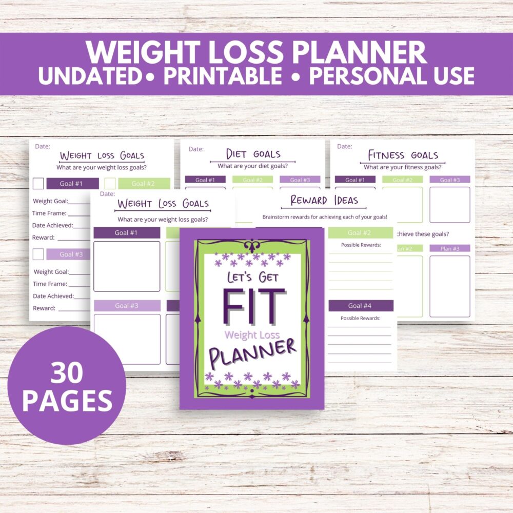 Printable Weight Loss Planner