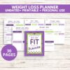 Printable Weight Loss Planner