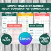 Simple Tracker Bundle- 30 Pages