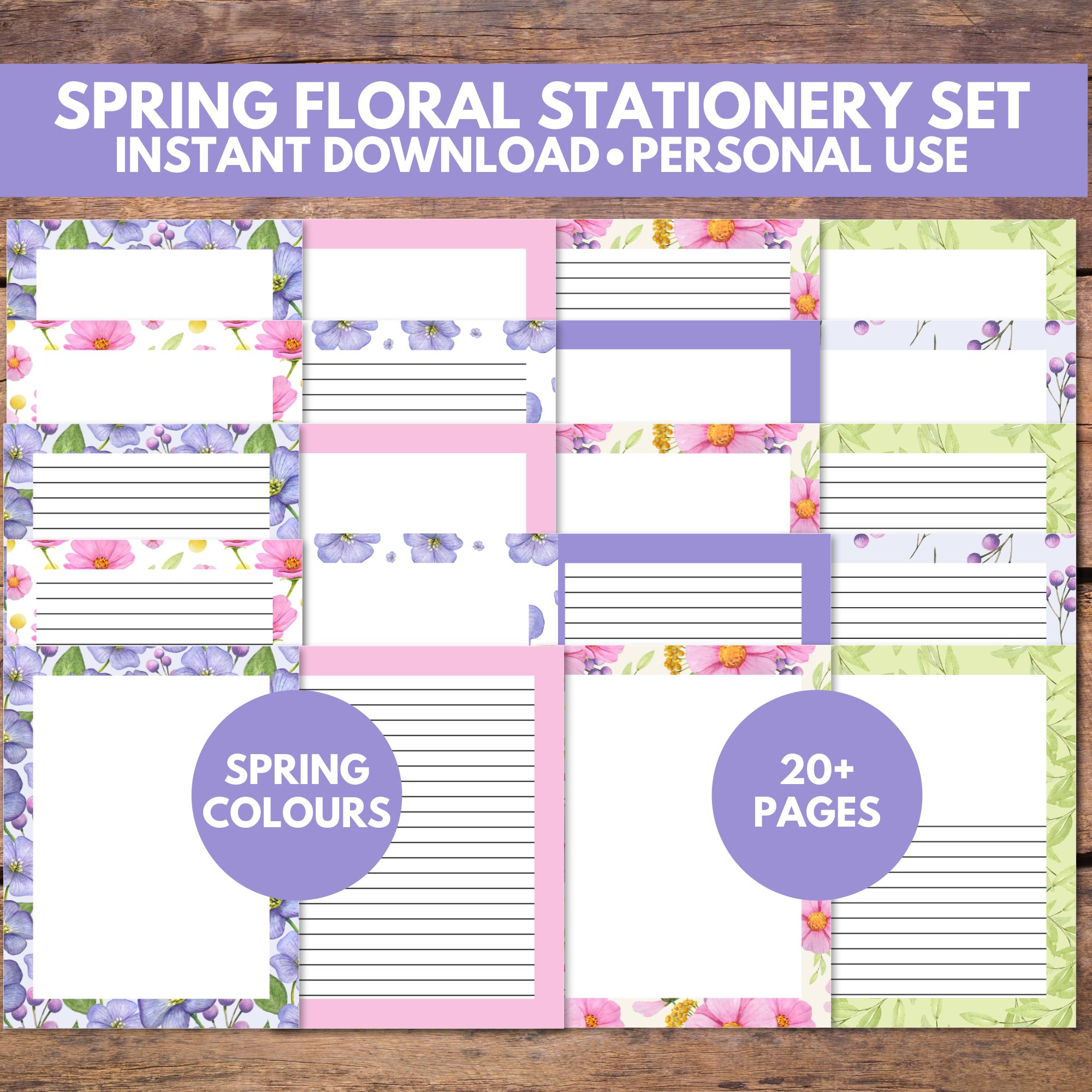 Spring Floral Stationery Set - Imperfectly Aimee K.