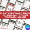 PLR My Christmas Planner Full Bundle 60 pages