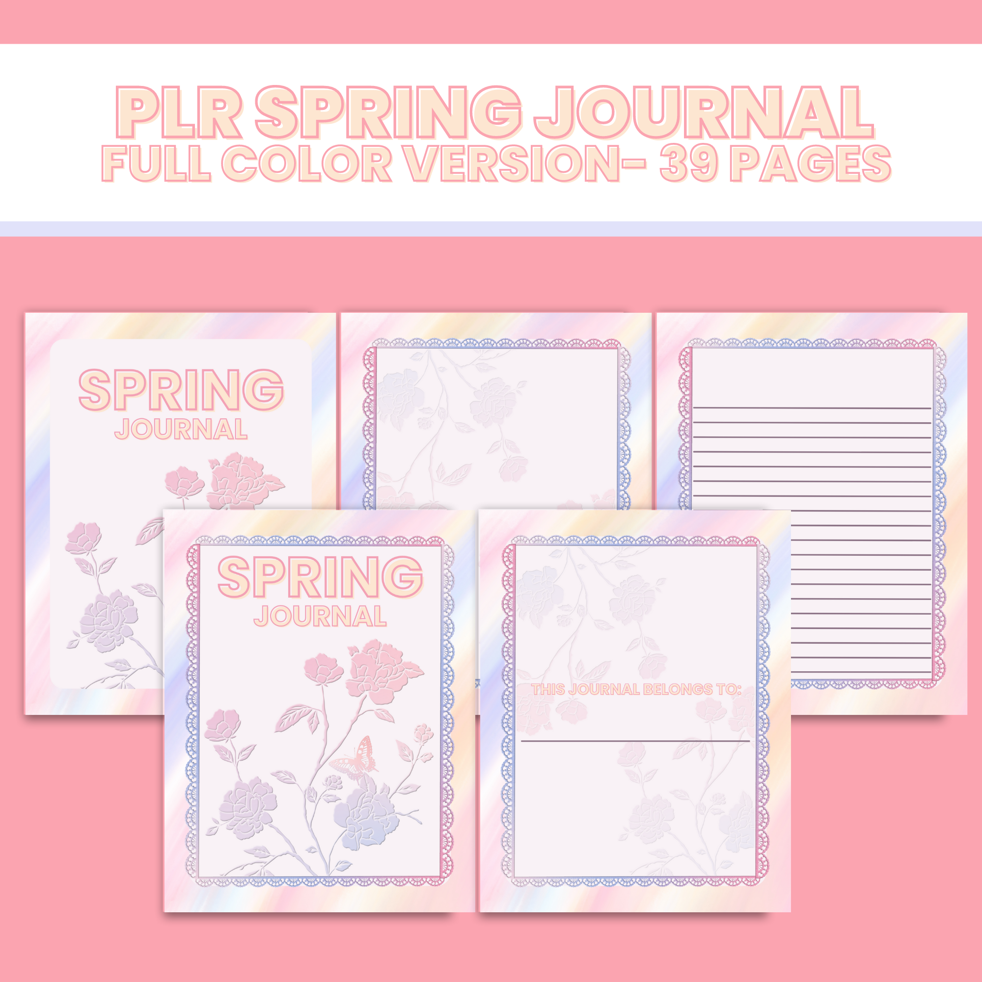 spring journal plr