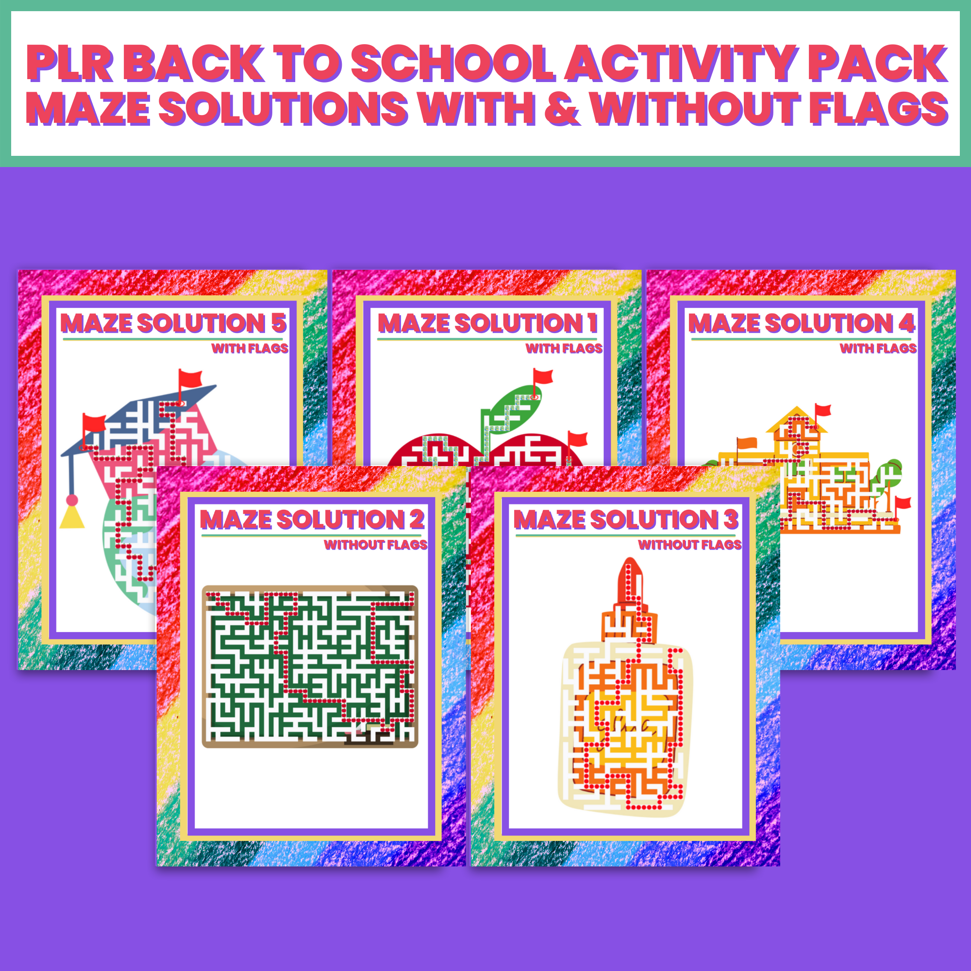 back to school mazes